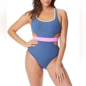 Jessica Simpson Chop & Change Cut-Out One Piece Swim